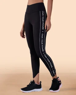 High Waisted Leggings in Second SKN Fabric Black