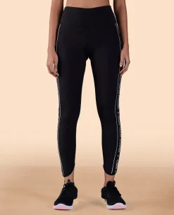 High Waisted Leggings in Second SKN Fabric Black