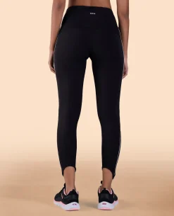 High Waisted Leggings in Second SKN Fabric Black