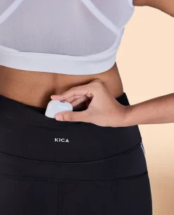 High Waisted Leggings in Second SKN Fabric Black