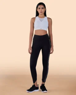 High Waisted Leggings in Second SKN Fabric Black
