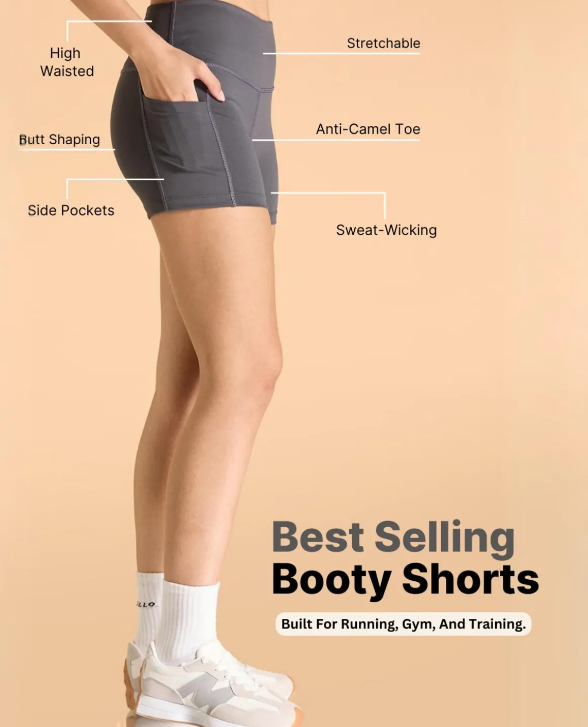 High Waisted Second SKN Booty Shorts