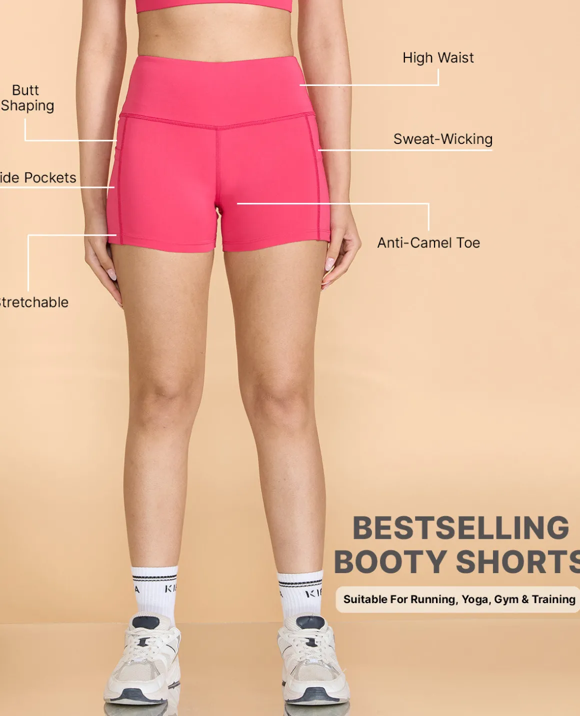 High Waisted Second SKN Booty Shorts