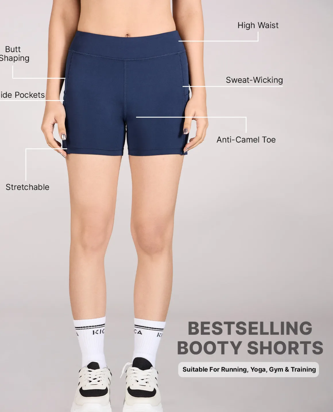 High Waisted Second SKN Booty Shorts