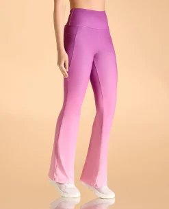 High-Rise Ombre Flare Pants in Second SKN