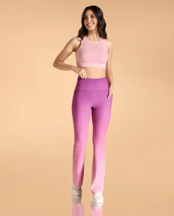 High-Rise Ombre Flare Pants in Second SKN