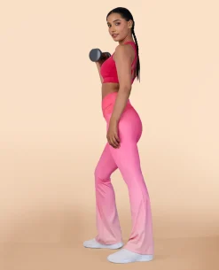 High-Rise Ombre Flare Pants in Second SKN