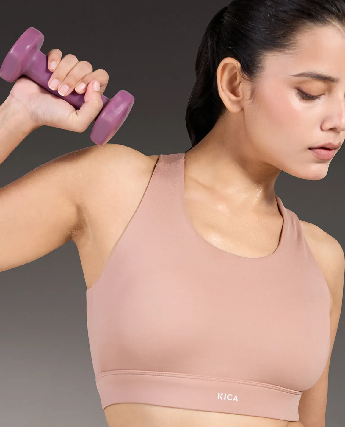 Luxe Crostini Full Coverage And High-Impact Sports Bra Nude
