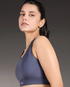 Luxe Crostini Full Coverage And High-Impact Sports Bra Grey