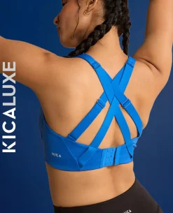 Luxe Limitless High-Impact Full Coverage Sports Bra Blue
