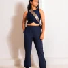 Max Dry Travel Pants With Pockets Navy Blue