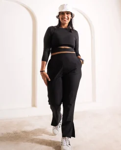 Max Dry Travel Pants With Pockets Black