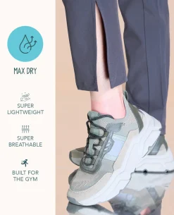 Max Dry Travel Pants With Pockets Grey
