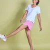 Nykd All Day Knit Terry Shorts - NYLE503 - Fuschia pink