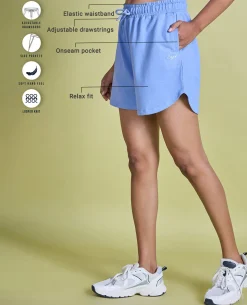 Nykd All Day Knit Terry Shorts - NYLE503 - Hydrangea