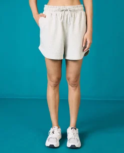 Nykd All Day Knit Terry Shorts - NYLE503 - Ecru melange