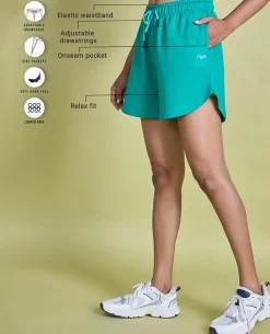 Nykd All Day Knit Terry Shorts - NYLE503 - Pepper green