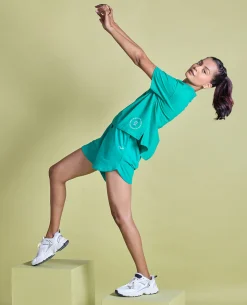 Nykd All Day Knit Terry Shorts - NYLE503 - Pepper green