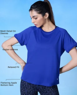 Nykd All Day Active Tee - NYK127 - Blue