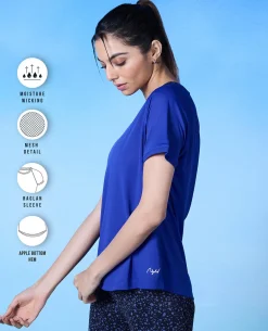 Nykd All Day Active Tee - NYK127 - Blue