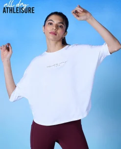 Nykd All Day Cotton Dolman Tee - NYLE278 - Bright white