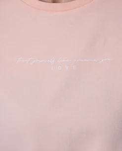 Nykd All Day Cotton Dolman Tee - NYLE278 - Peach parfait
