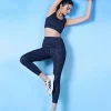 Nykd All Day High rise Trendsetter Printed Legging- NYK121-Scatter Navy Print