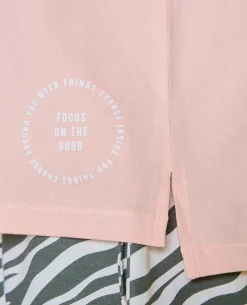 Nykd All Day Iconic Cotton Boxy Tee - NYLE276 - Peach parfait