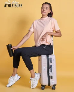 Nykd All Day Iconic Cotton Boxy Tee - NYLE276 - Peach parfait