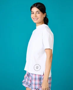 Nykd All Day Iconic Cotton Boxy Tee - NYLE276 - Bright white