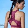 Nykd All Day On-Trend Sports Bra With Keyhole Back - NYK082 - Scatter Tawny Print