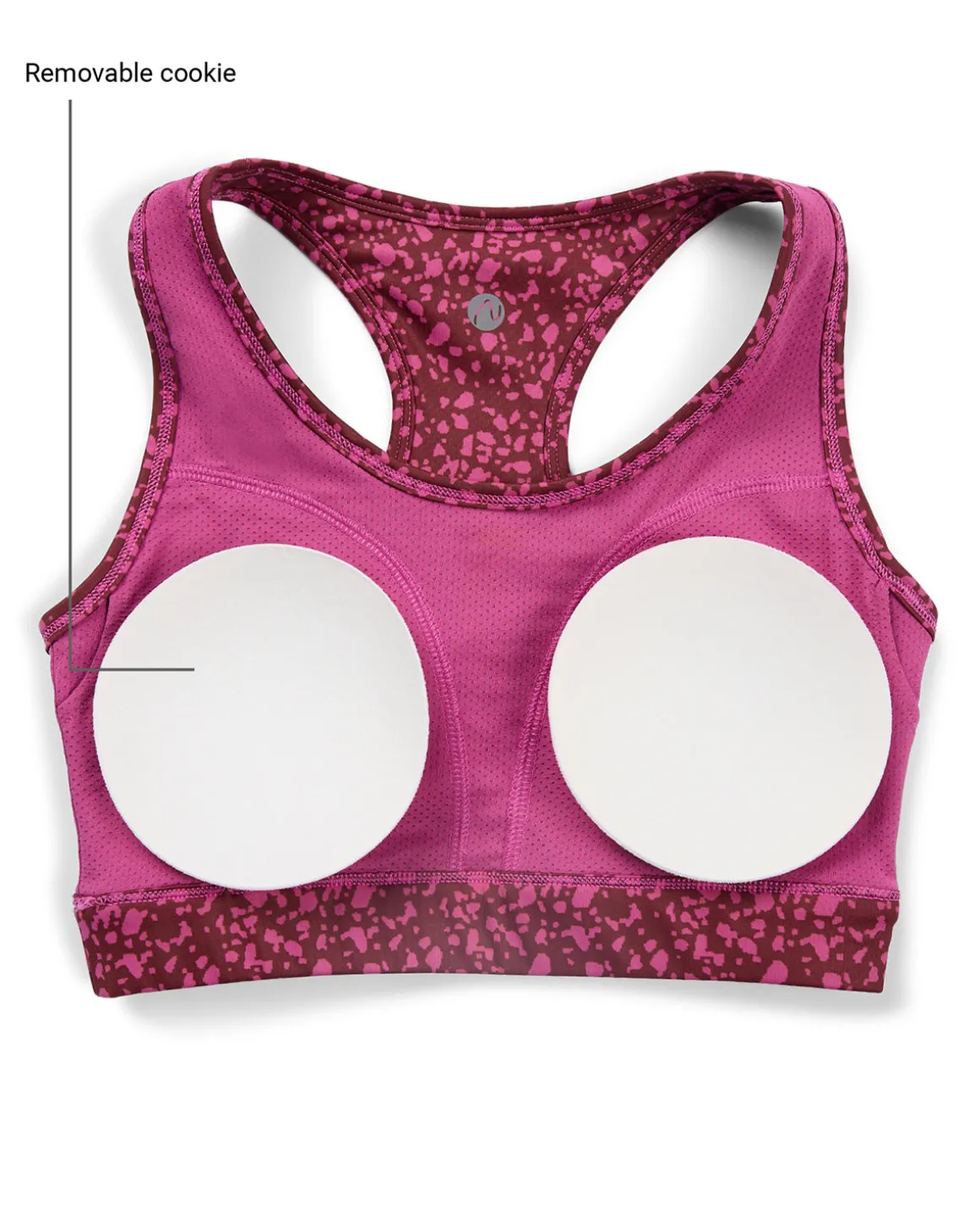 Nykd All Day On-Trend Sports Bra With Keyhole Back - NYK082 - Scatter Tawny Print