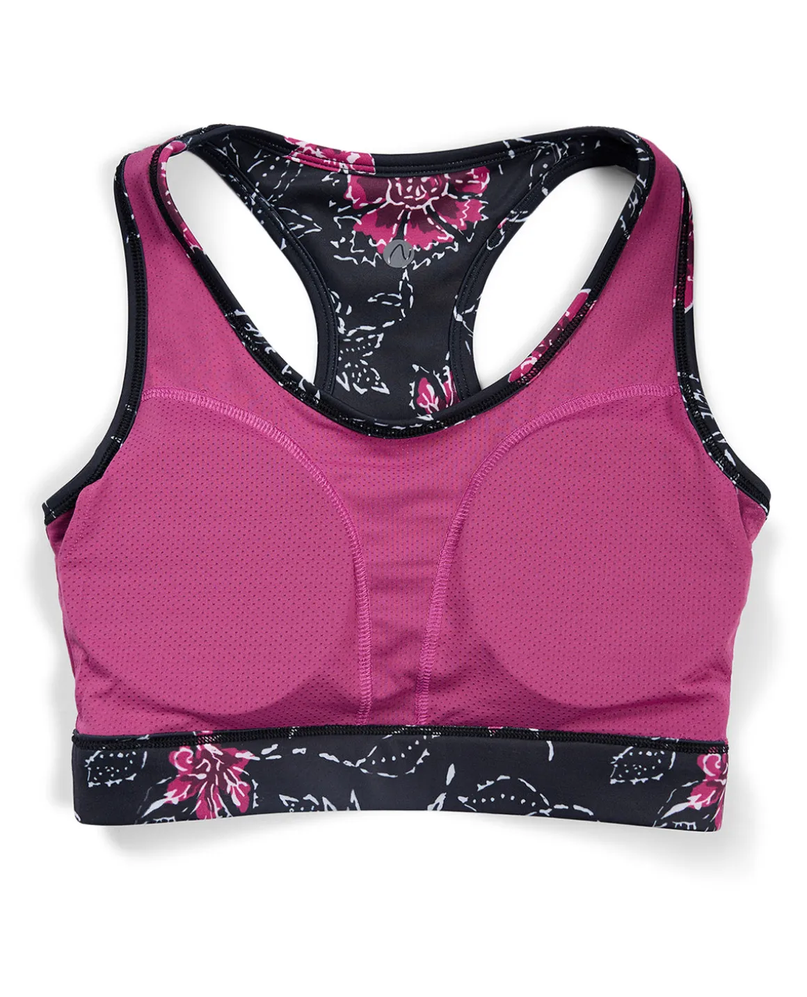 Nykd All Day On-Trend Sports Bra With Keyhole Back - NYK082 - Batik Black Print