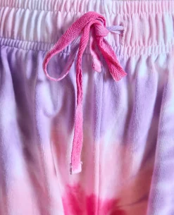 Nykd All Day Printed Terry Shorts - NYAT287 -Pink tie dye