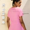 Nykd All Day Sun Protect Tee - NYK296 - Fuchsia Pink melange