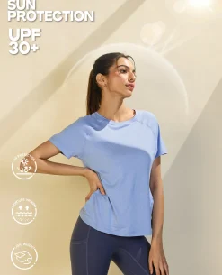 Nykd All Day Sun Protect Tee - NYK296 - Hydrangea melange