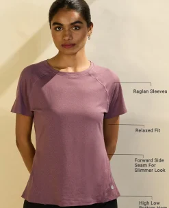 Nykd All Day Sun Protect Tee - NYK296 - Arctic dusk melange
