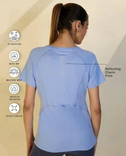 Nykd All Day Sun Protect Tee - NYK296 - Hydrangea melange