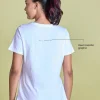 Nykd All Day V Neck Slub Cotton tee - NYLE512 - Bright White