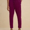 Nykd By Nykaa All Day Cotton Comfort Pant with Zip Pockets-NYAT502-Wine