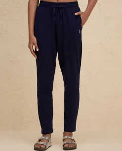 Nykd By Nykaa All Day Cotton Comfort Pant with Zip Pockets-NYAT502-Navy