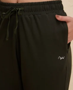 Nykd By Nykaa All Day Cotton Comfort Pant with Zip Pockets-NYAT502-Olive