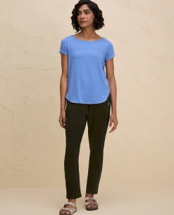 Nykd By Nykaa All Day Cotton Comfort Pant with Zip Pockets-NYAT502-Olive