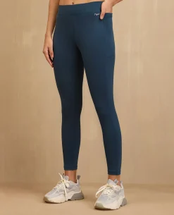 NYKD By Nykaa Comfort Leggings with Pockets! - NYAT401-Blue