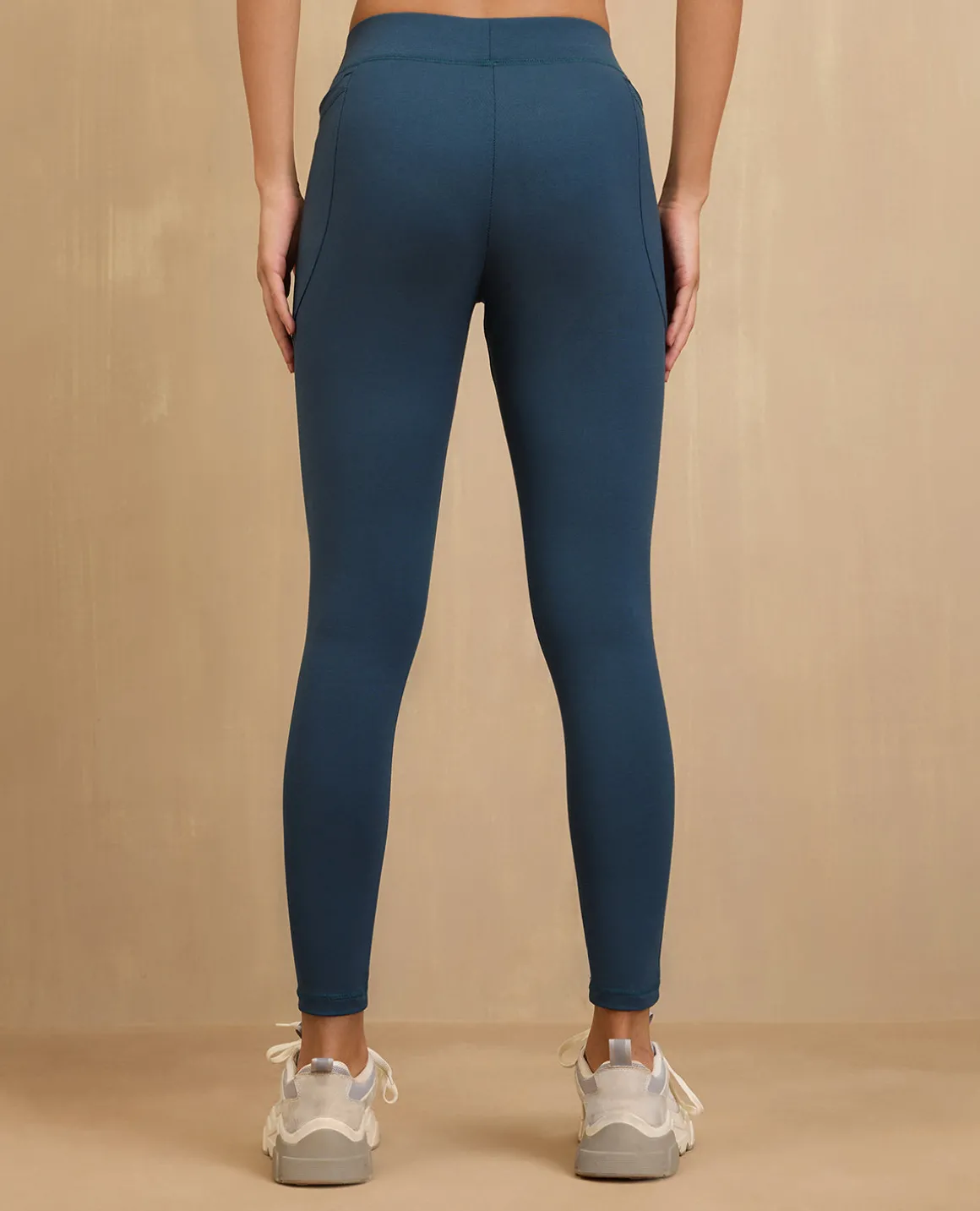 NYKD By Nykaa Comfort Leggings with Pockets! - NYAT401-Blue