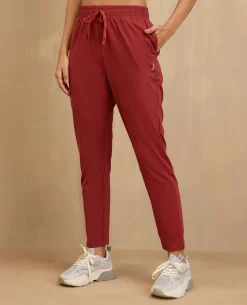 NYKD By Nykaa Cotton Comfort Pants-NYAT502-Red