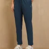NYKD By Nykaa Cotton Comfort Pants-NYAT502-Blue