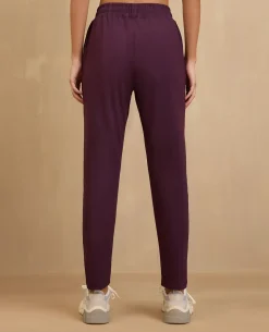 NYKD By Nykaa Cotton Comfort Pants-NYAT502-Grape