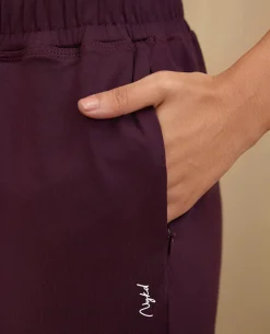 NYKD By Nykaa Cotton Comfort Pants-NYAT502-Grape