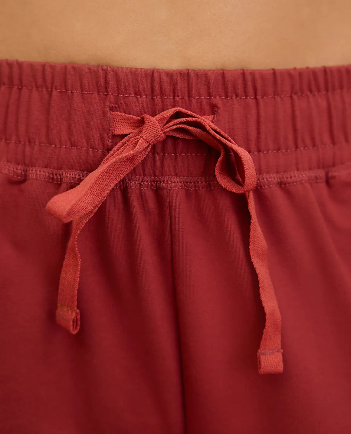 NYKD By Nykaa Cotton Comfort Pants-NYAT502-Red